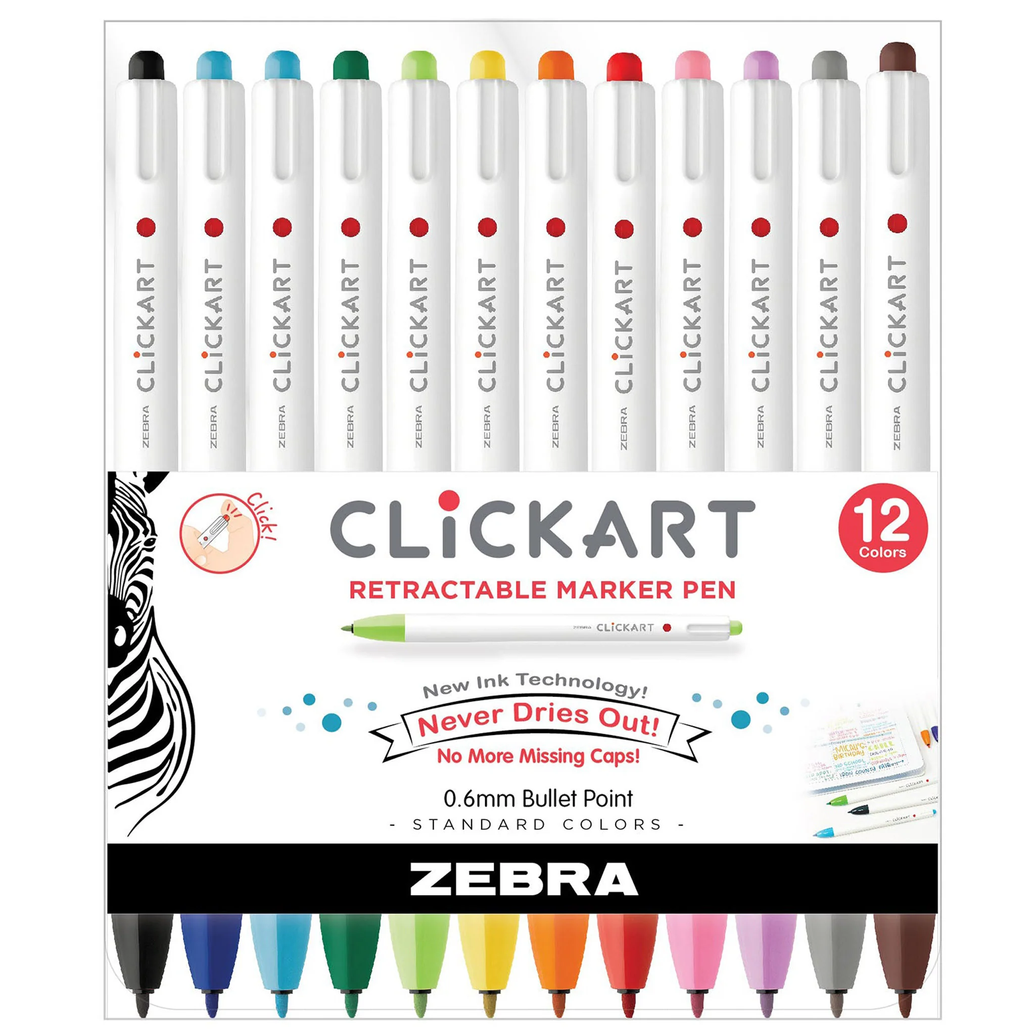 CLiCKART Retractable Felt Tip Marker - Image 62