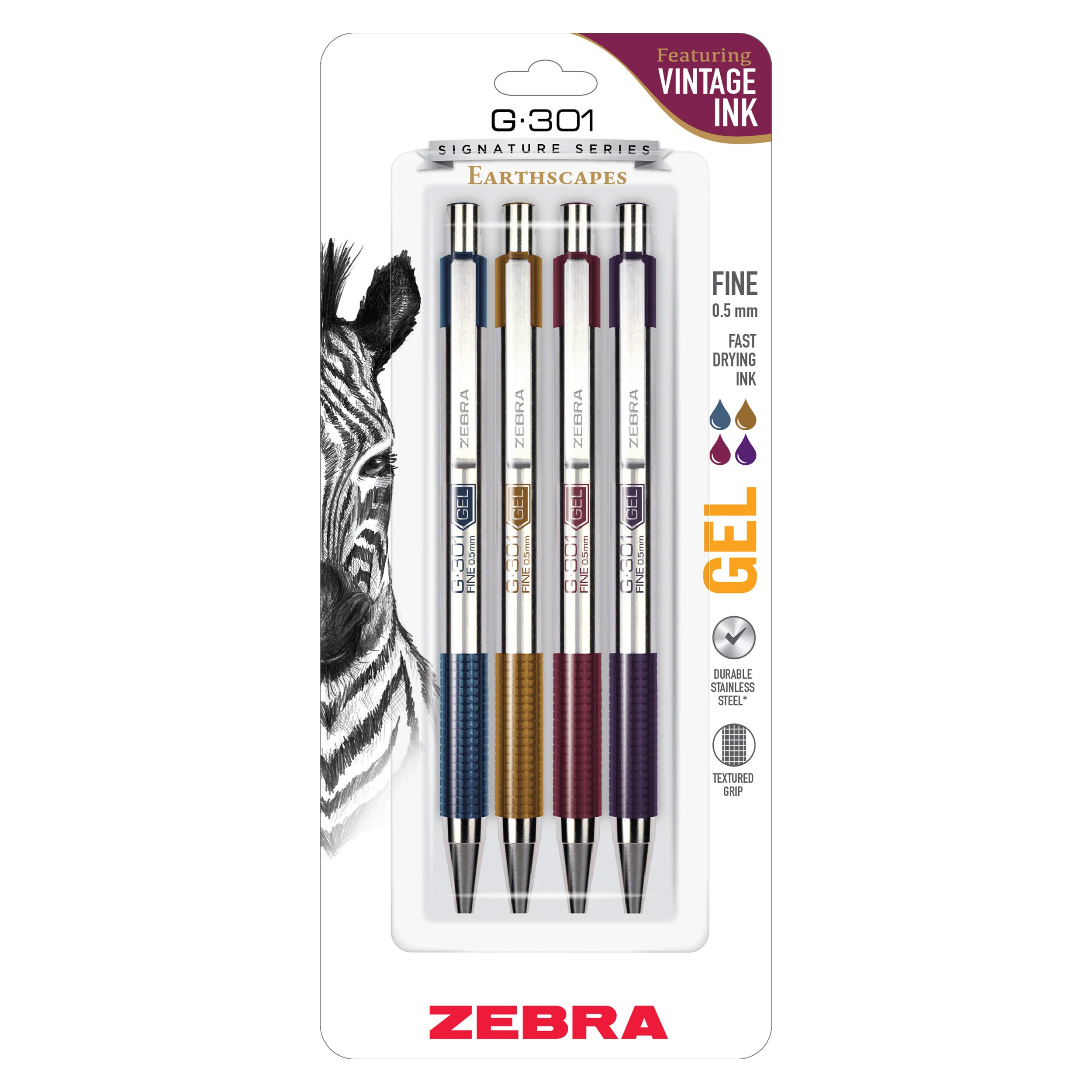 G‑301 Vintage Inks Retractable Gel Pens